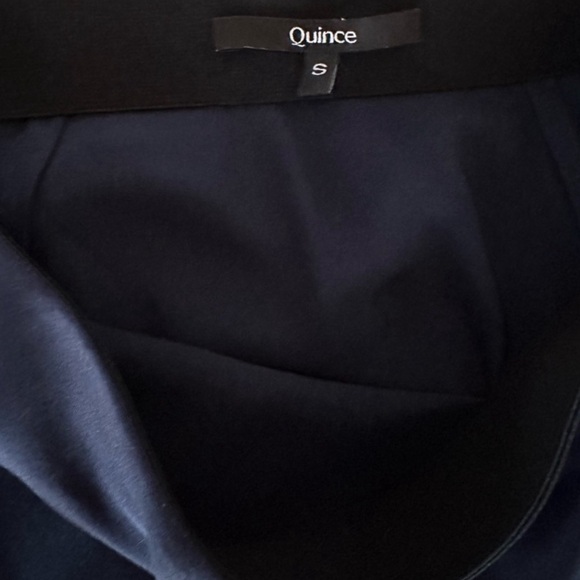 Quince washable navy silk skirt size small - Picture 5 of 5